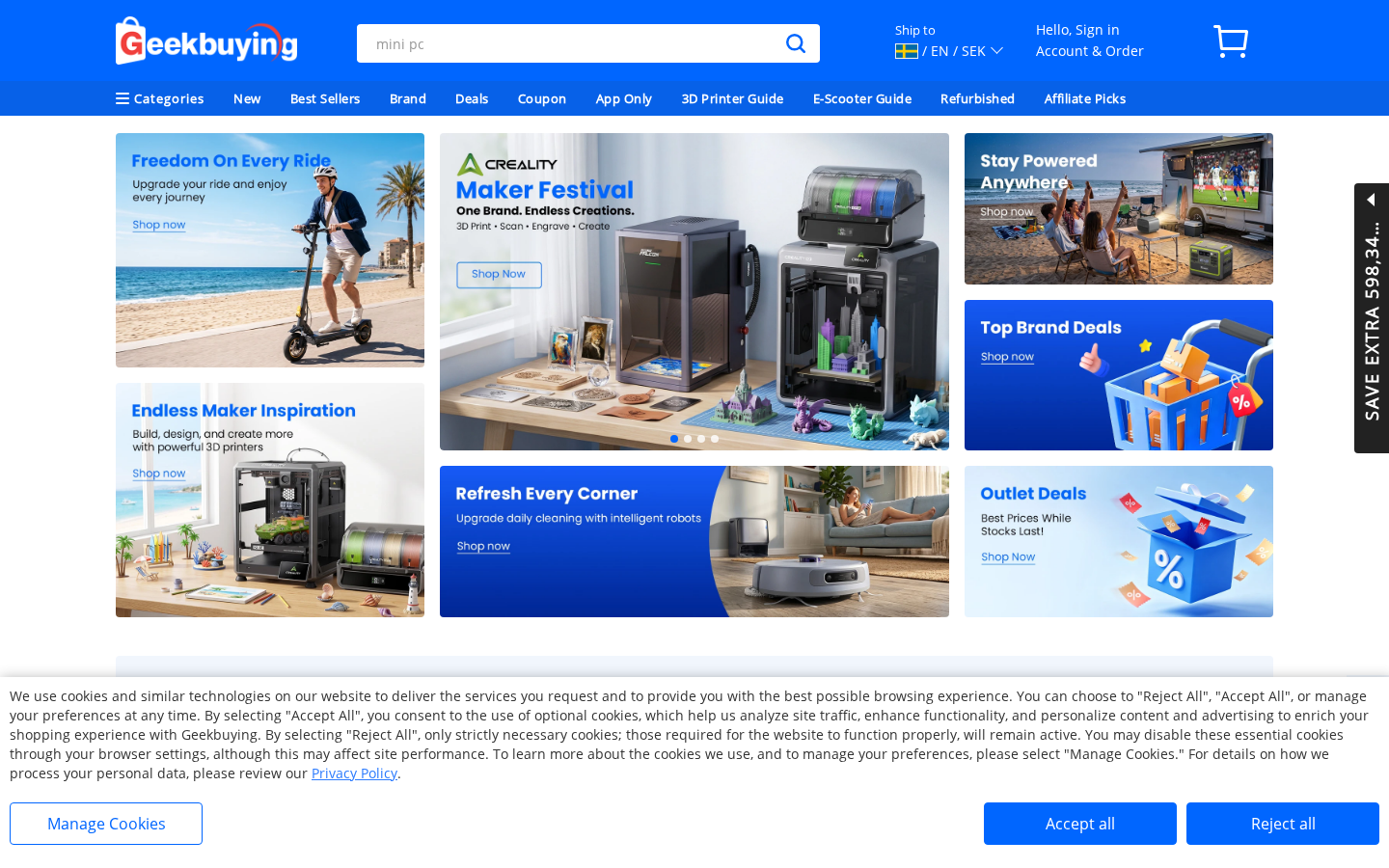 Geekbuying: The Global Store for 3D Printers, E-Bikes and Maker Gear